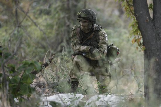 Ukraine Russia Military Operation Troops Advancing
