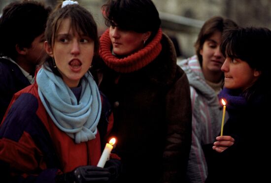 Bulgarian anti-communist revolution in 1989
