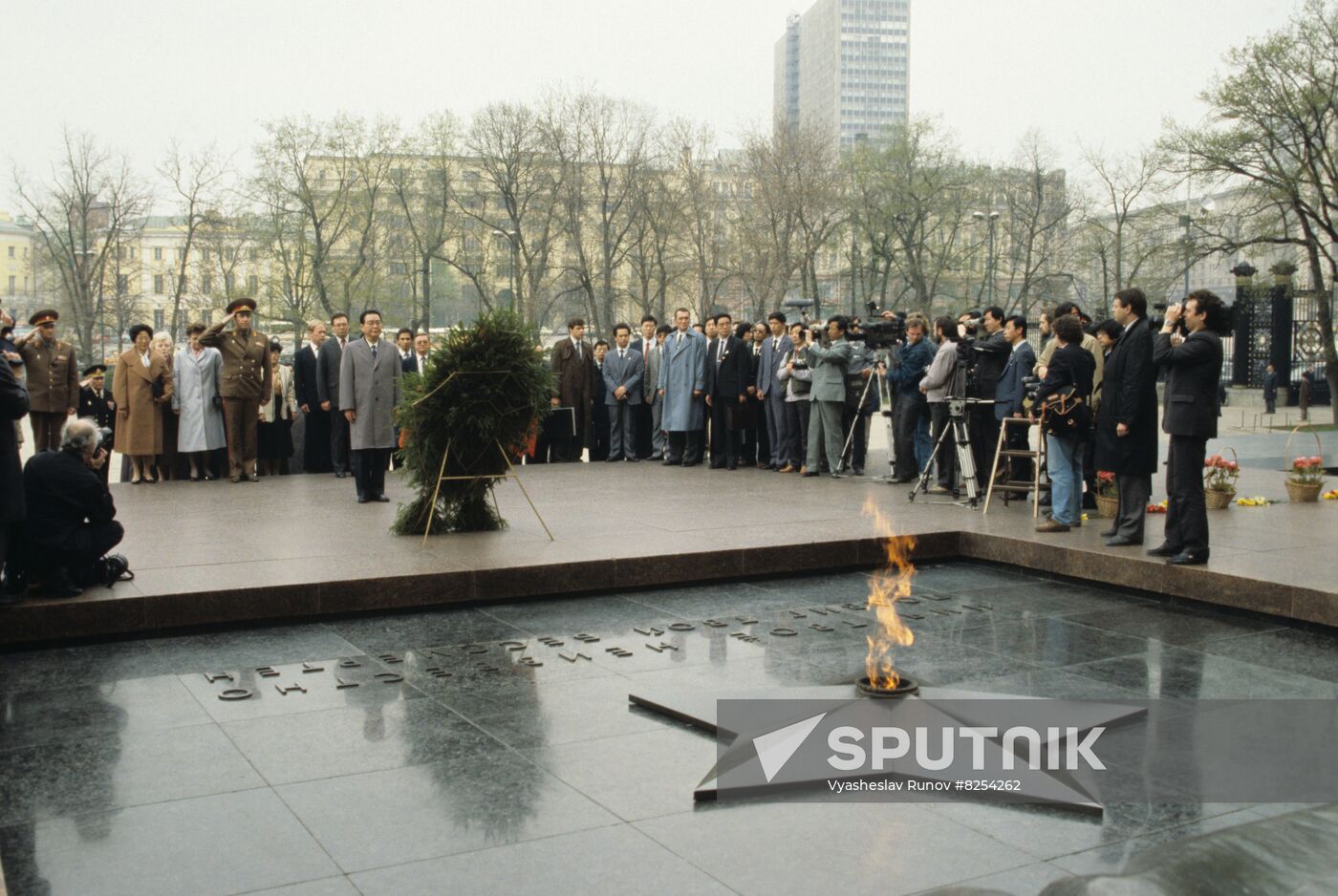 Chinese Premier Li Peng in the USSR