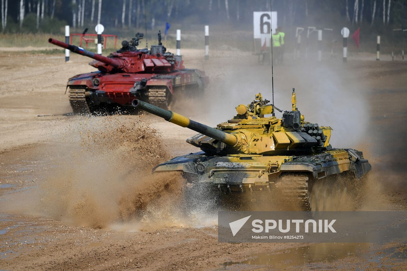 Russia Army Games Tank Biathlon