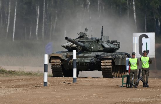 Russia Army Games Tank Biathlon