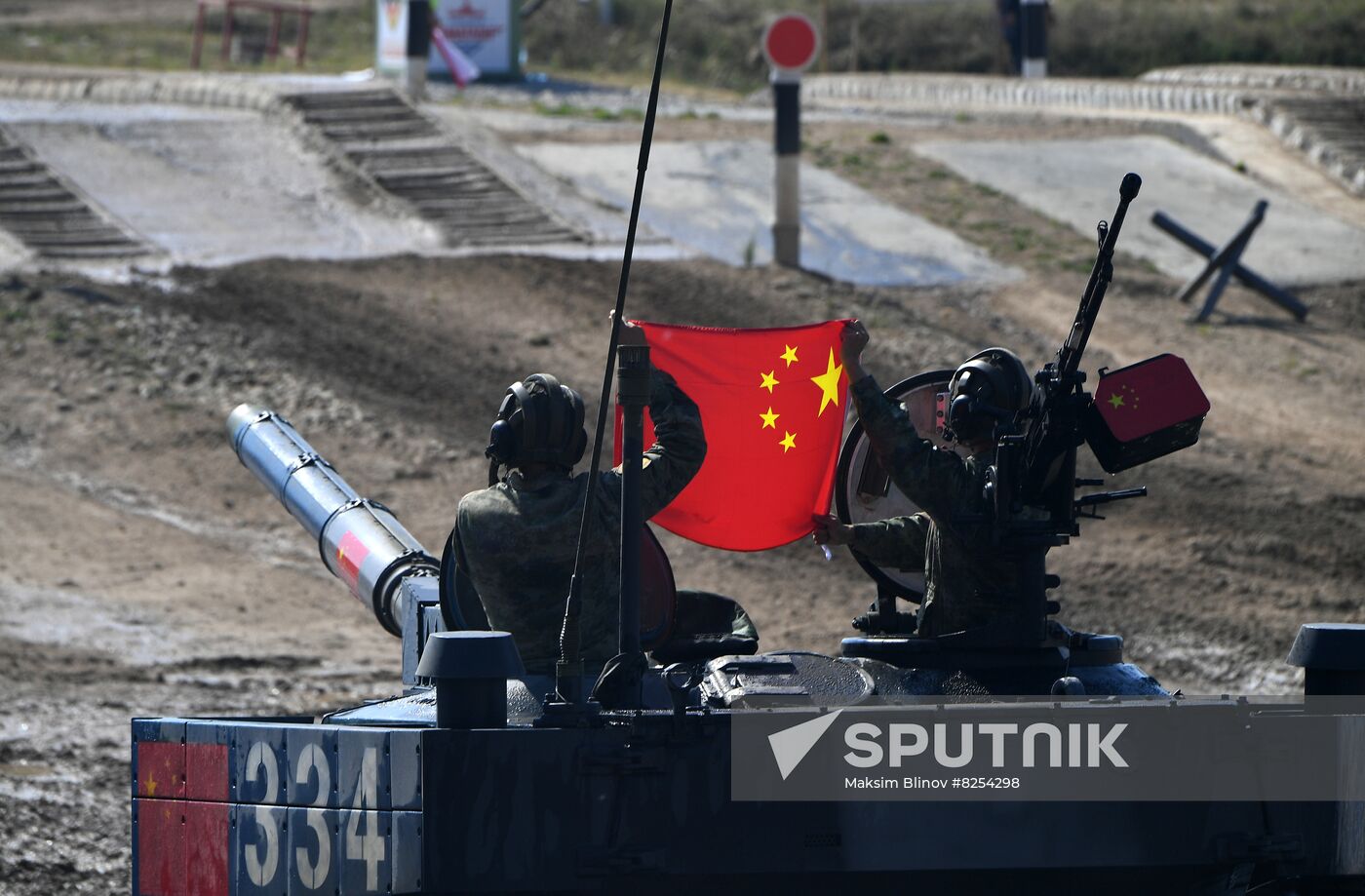Russia Army Games Tank Biathlon