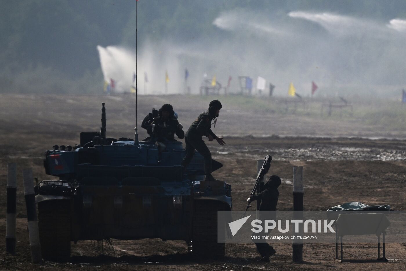 Russia Army Games Tank Biathlon