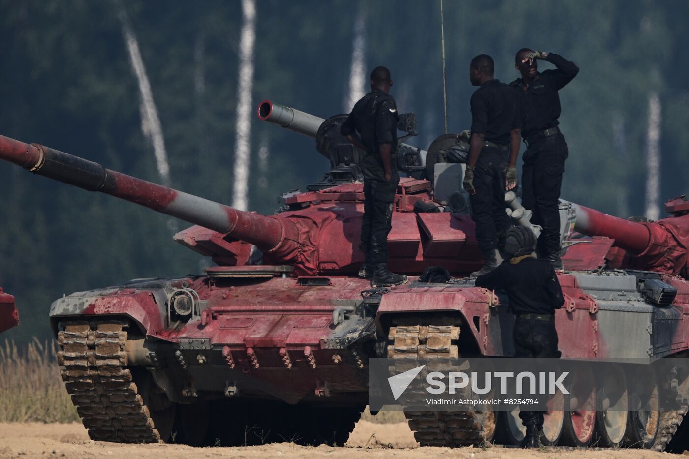 Russia Army Games Tank Biathlon
