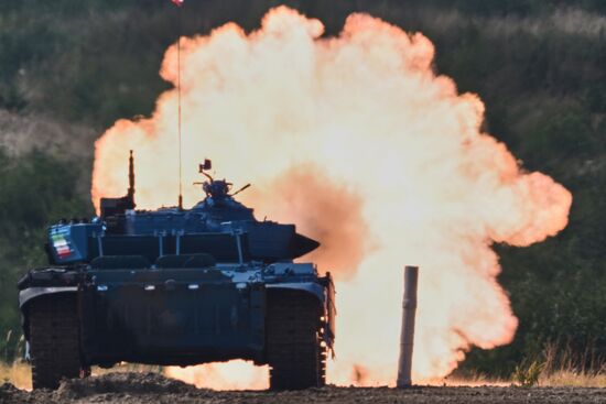 Russia Army Games Tank Biathlon
