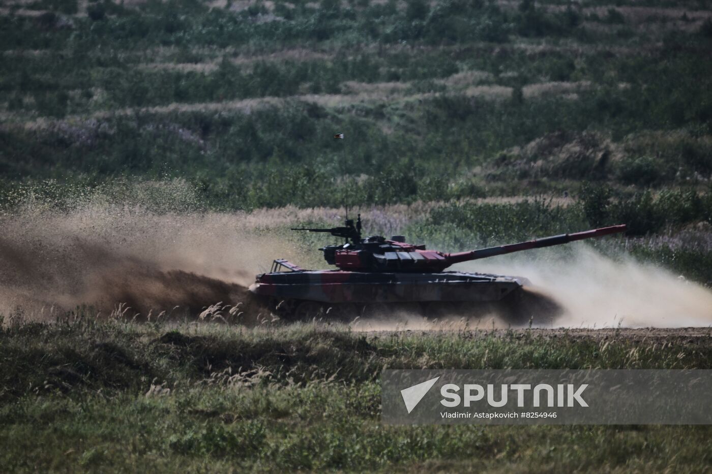 Russia Army Games Tank Biathlon