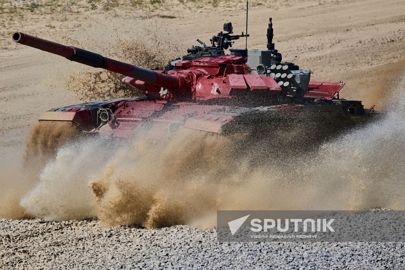 Russia Army Games Tank Biathlon