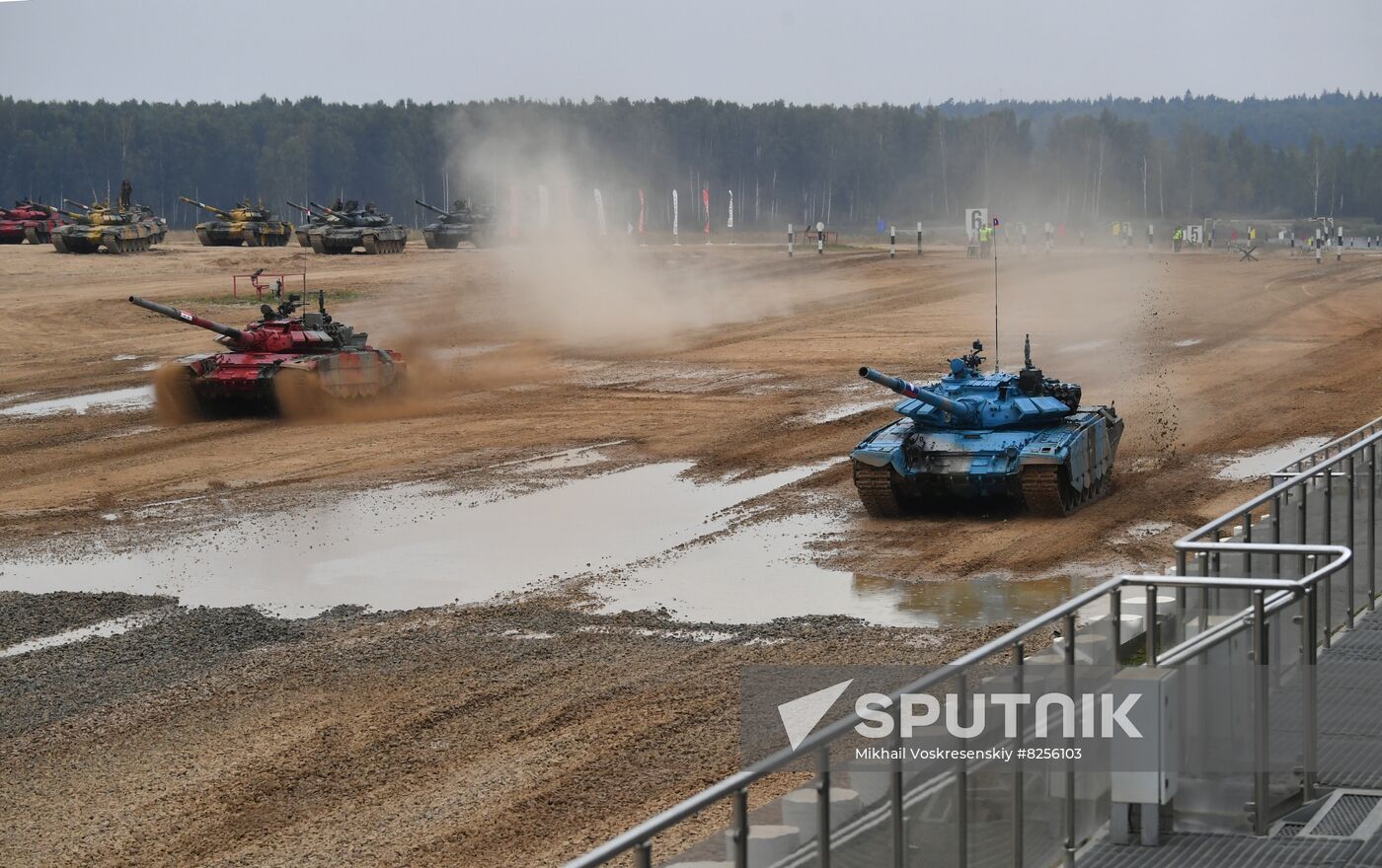 Russia Army Games Tank Biathlon