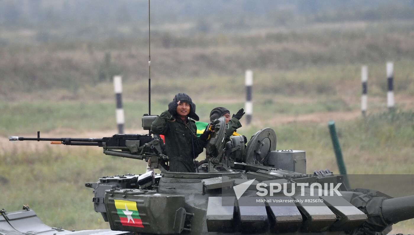 Russia Army Games Tank Biathlon