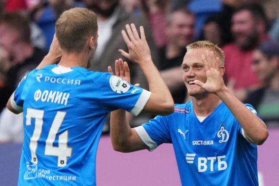 Russia Soccer Premier-League Dynamo - Spartak