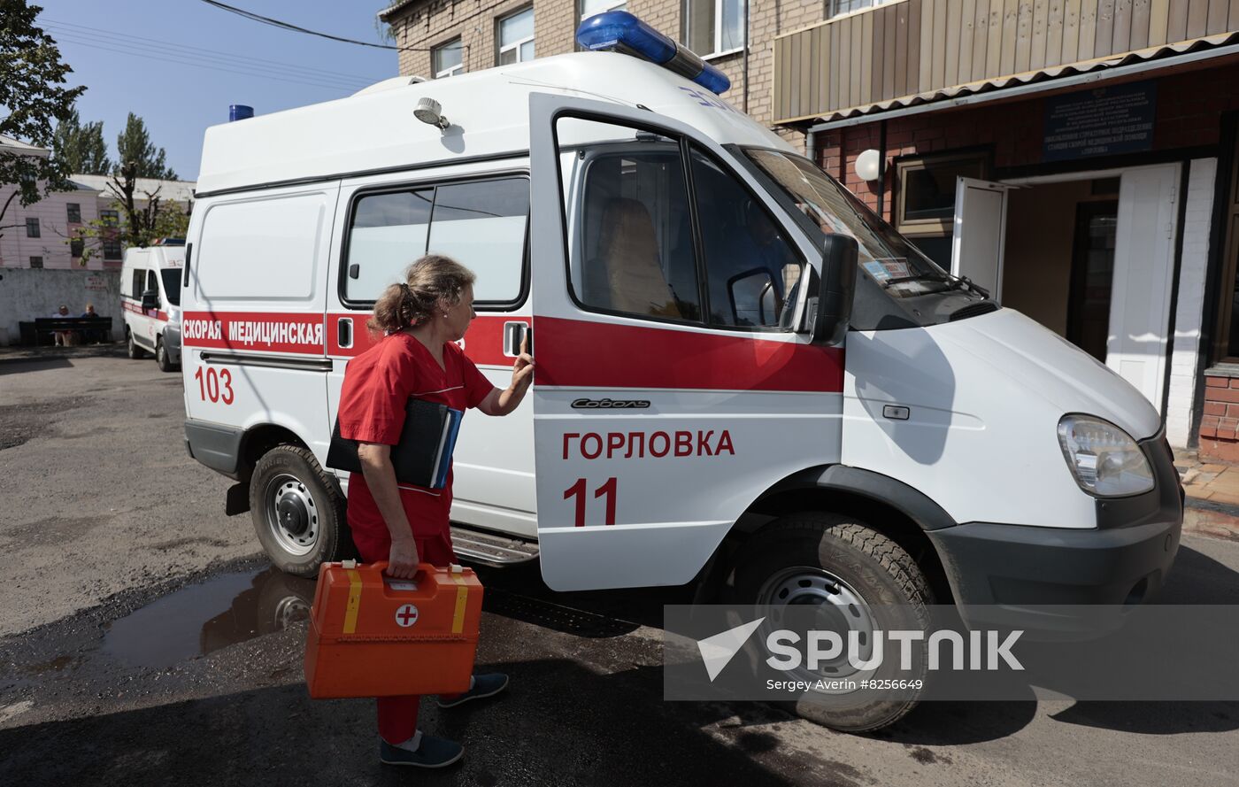 DPR Russia Ukraine Military Operation Ambulance