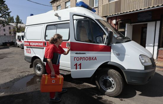 DPR Russia Ukraine Military Operation Ambulance