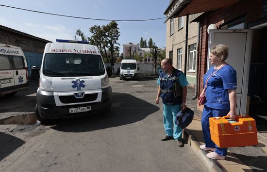 DPR Russia Ukraine Military Operation Ambulance