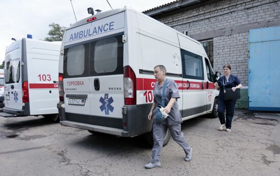 DPR Russia Ukraine Military Operation Ambulance