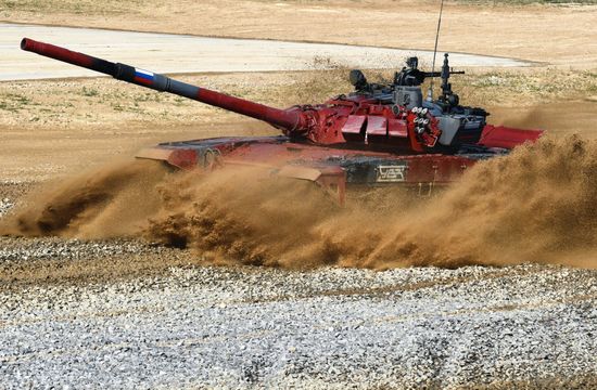 Russia Army Games Tank Biathlon