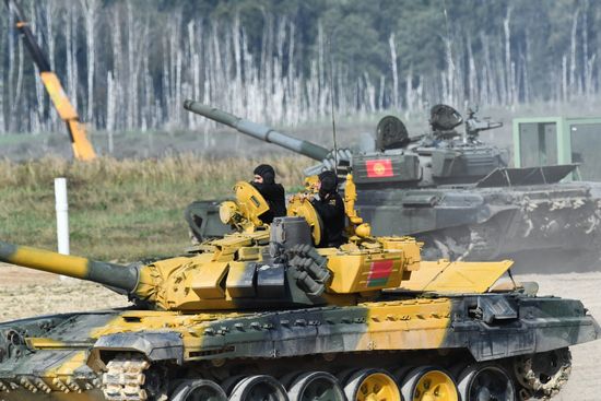Russia Army Games Tank Biathlon