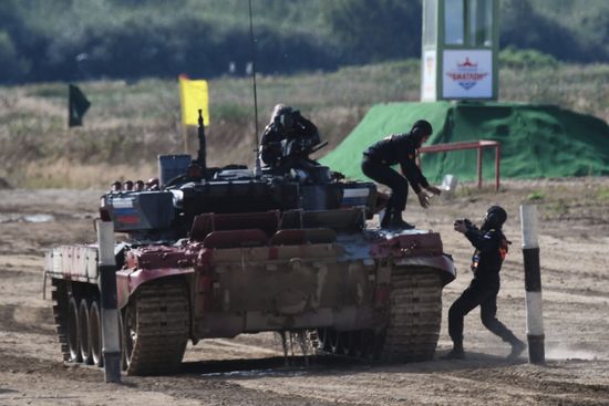 Russia Army Games Tank Biathlon