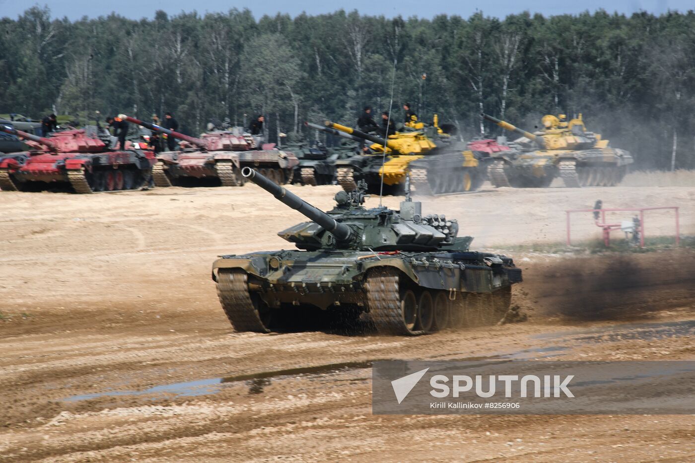 Russia Army Games Tank Biathlon