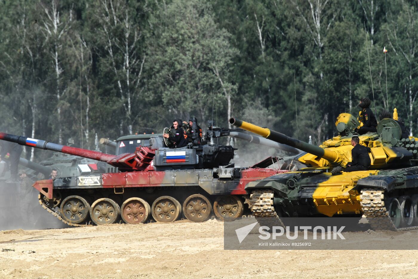 Russia Army Games Tank Biathlon