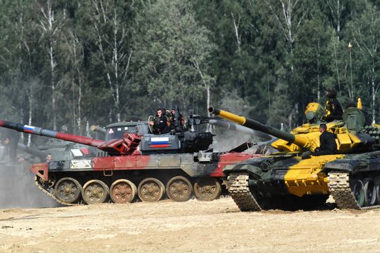 Russia Army Games Tank Biathlon