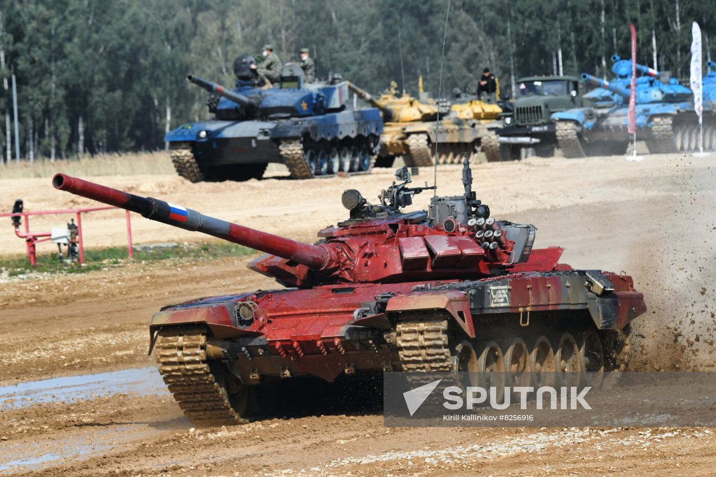 Russia Army Games Tank Biathlon
