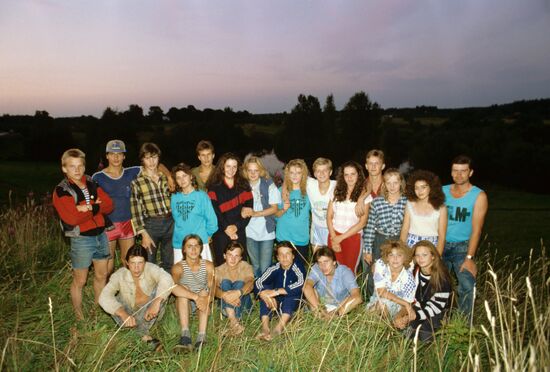 Estonian schoolchildren receive Moscow schoolchildren