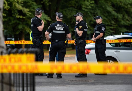 Latvia WWII Soviet Monument Demolition