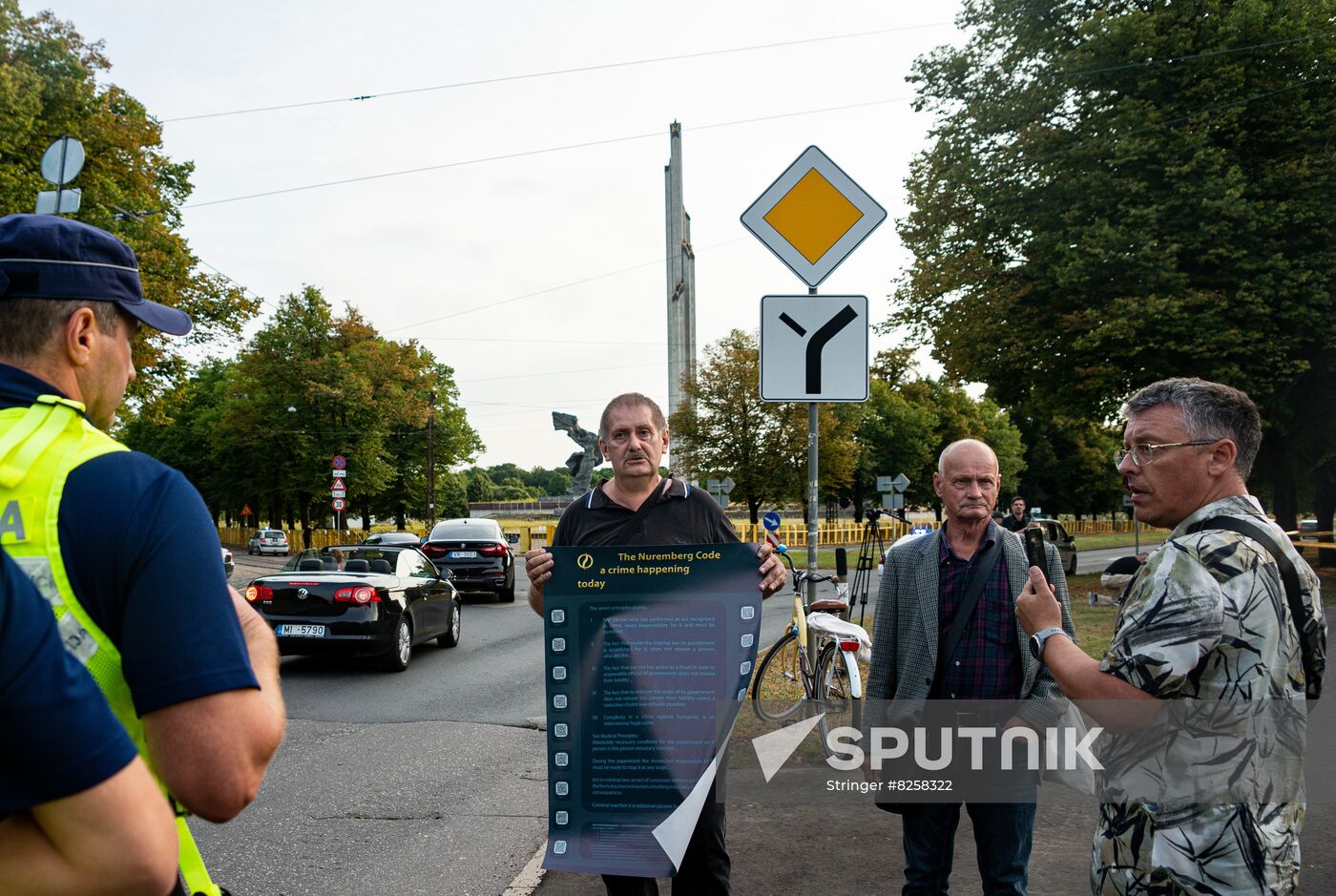 Latvia WWII Soviet Monument Demolition