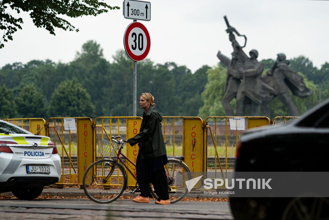 Latvia WWII Soviet Monument Demolition