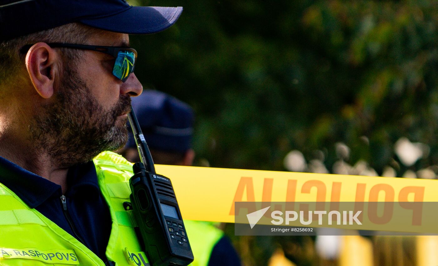 Latvia WWII Soviet Monument Demolition