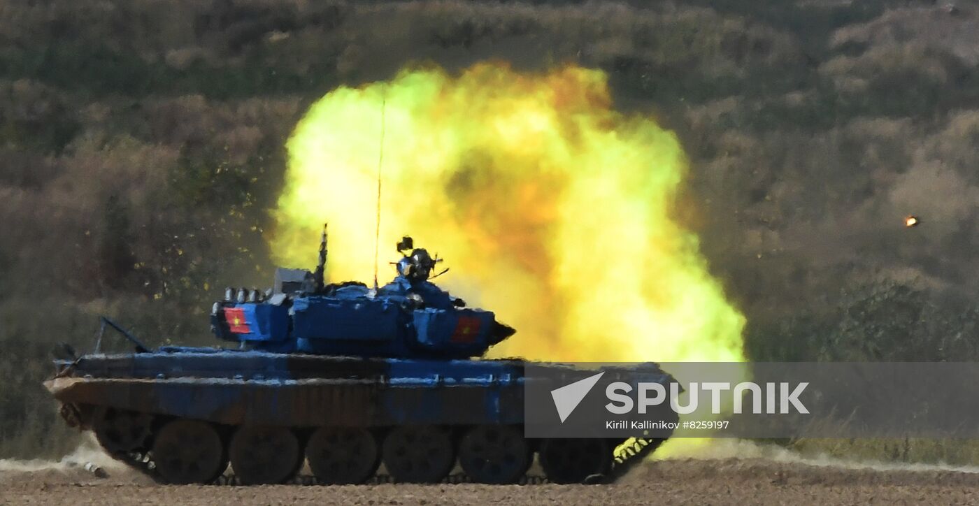 Russia Army Games Tank Biathlon