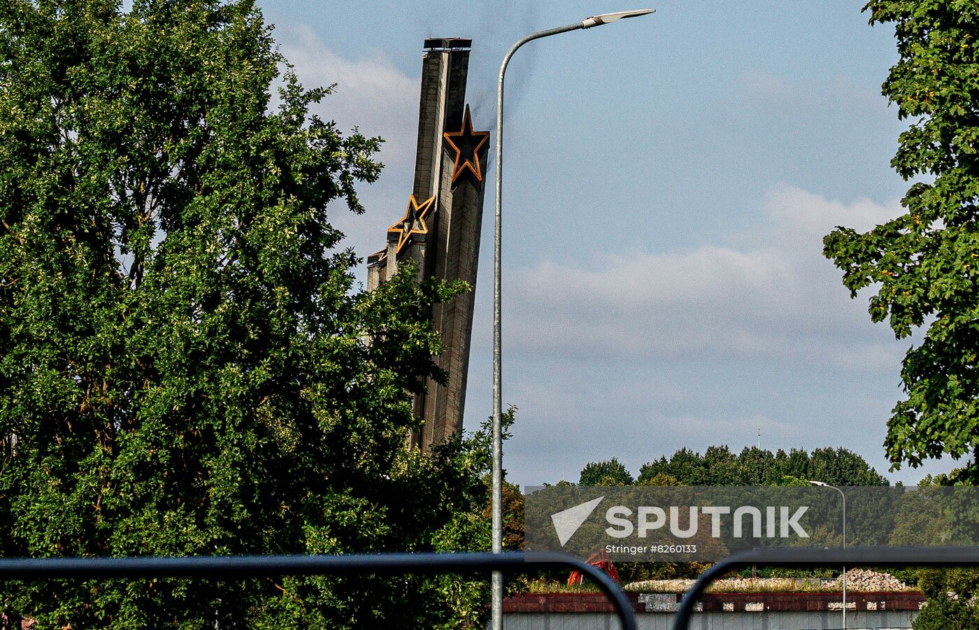 Latvia WWII Soviet Monument Demolition