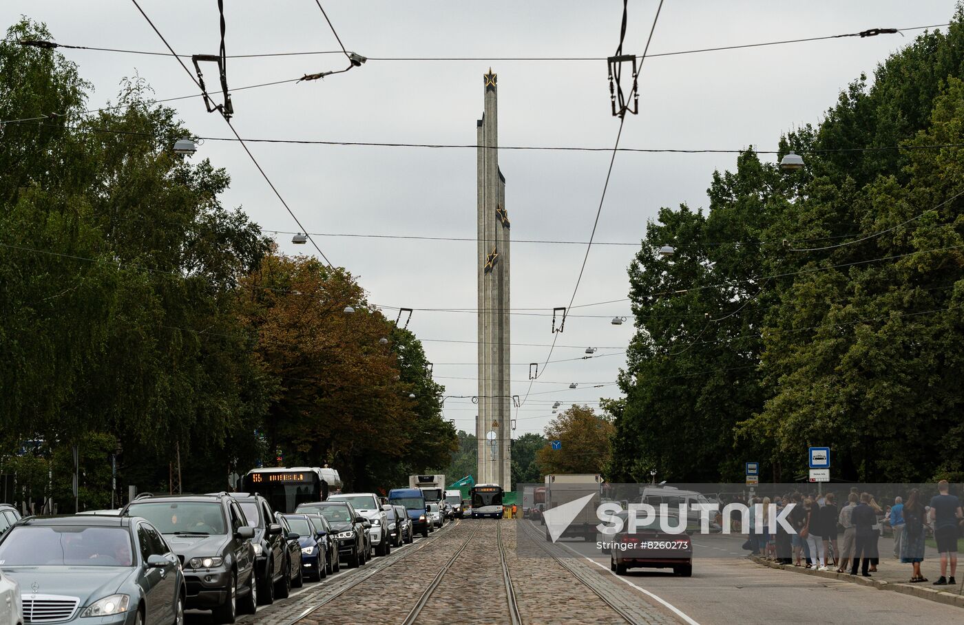 Latvia WWII Soviet Monument Demolition