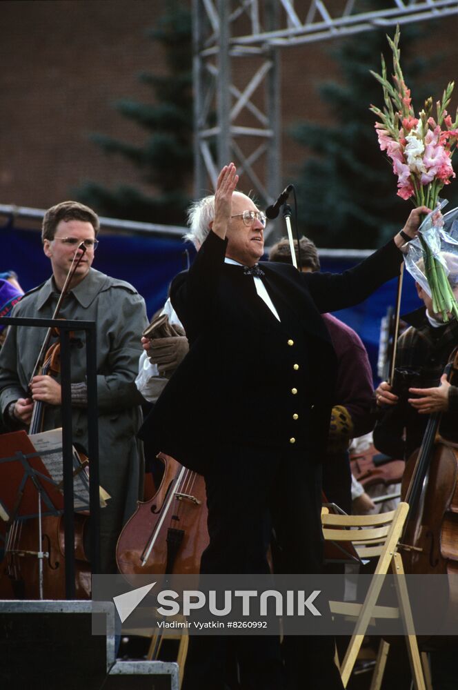 US National Symphony Orchestra performs in Moscow