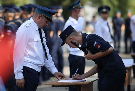 Russia Air Force Cadets Oath Taking