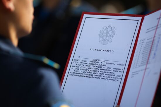 Russia Air Force Cadets Oath Taking