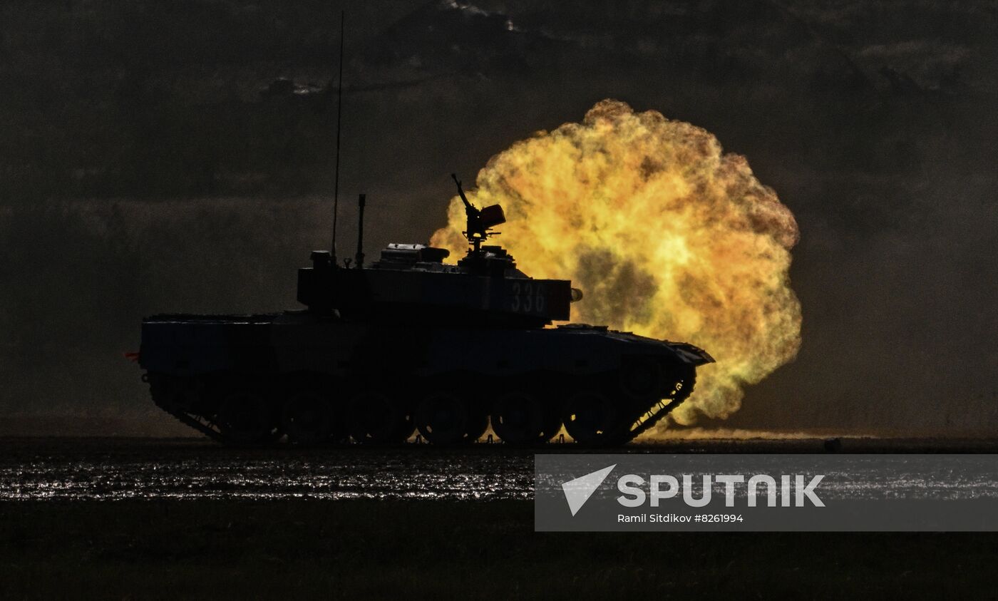 Russia Army Games Tank Biathlon