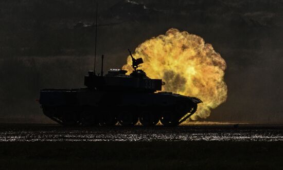 Russia Army Games Tank Biathlon