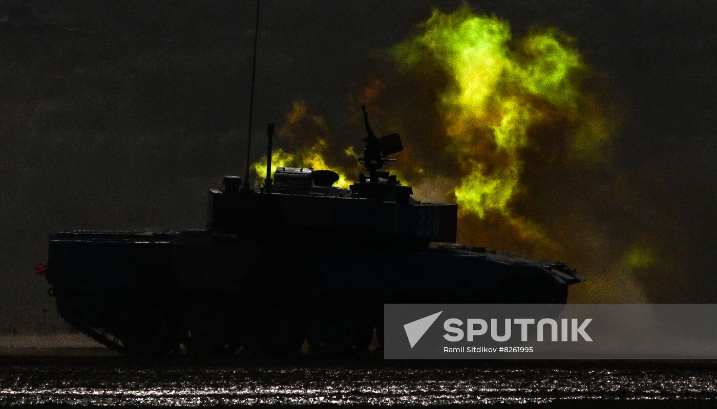 Russia Army Games Tank Biathlon