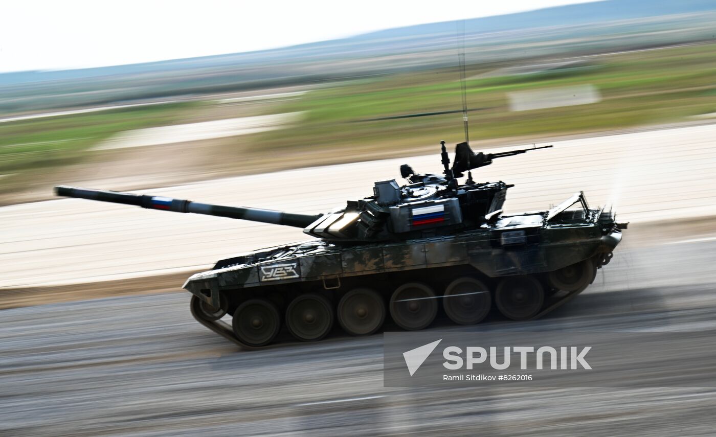Russia Army Games Tank Biathlon