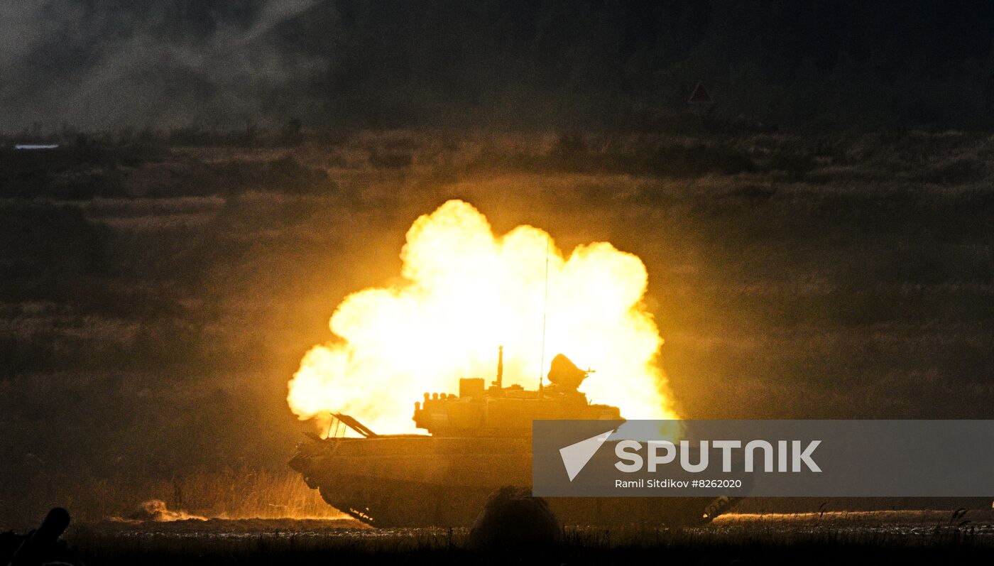 Russia Army Games Tank Biathlon