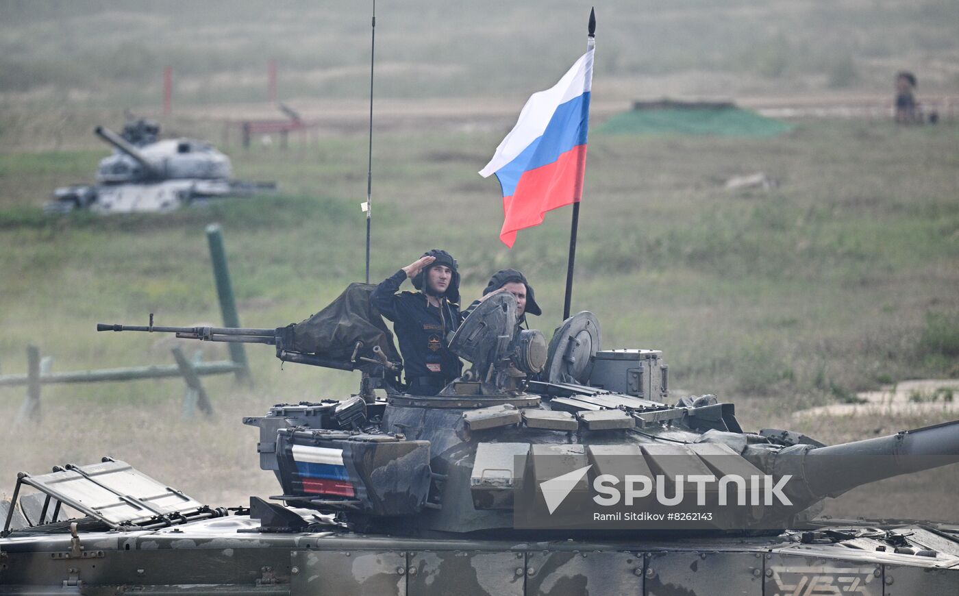 Russia Army Games Tank Biathlon