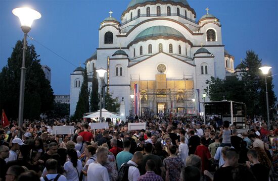 Serbia LGBT Protests