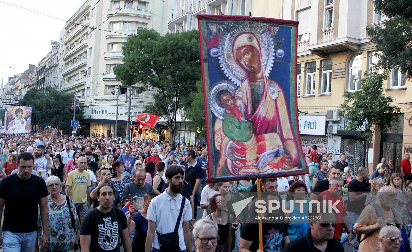 Serbia LGBT Protests