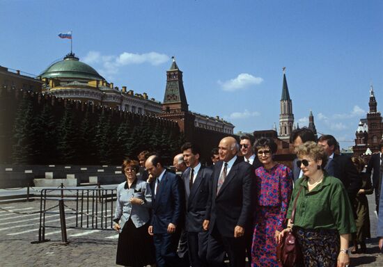 President of South Africa Frederik Willem de Klerk visits USSR