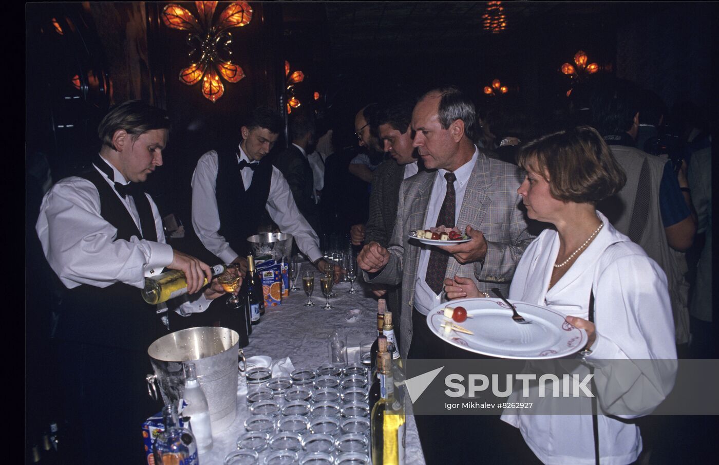 Opening Maxim’s restaurant in Moscow.