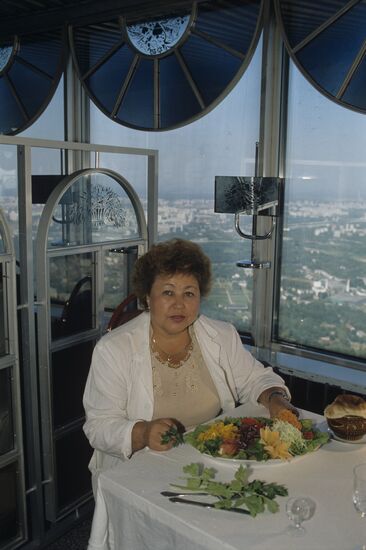 Seventh Sky restaurant on top of Ostankino television tower