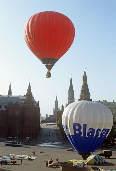 International air balloon festival in Moscow