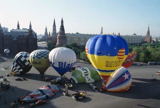 International air balloon festival in Moscow