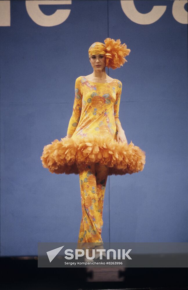 Pierre Cardin fashion show in Moscow